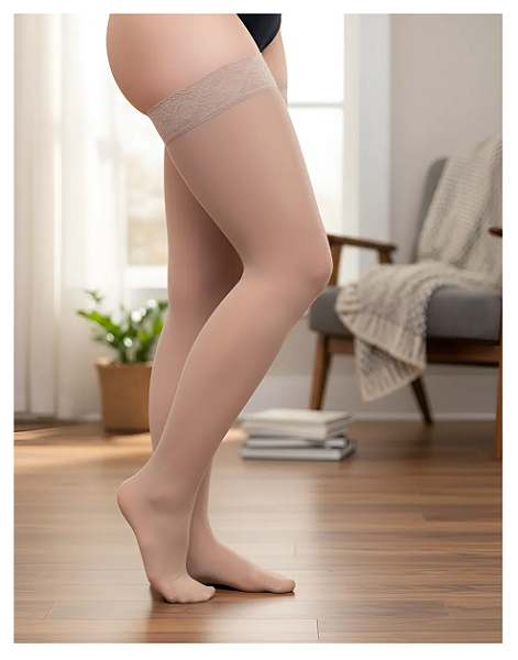 Sigvaris Audace 7/8 Meia Coxa - Bege